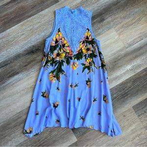 NWT Intimately Free People lace trim floral slip